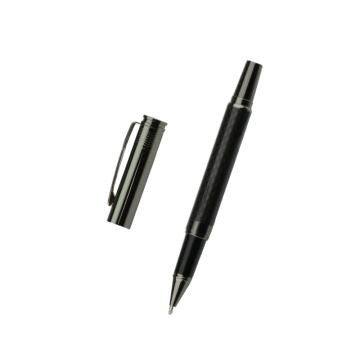 Presente de publicidade Free Ink Carbon Fiber Roller Ball Pen para negócios